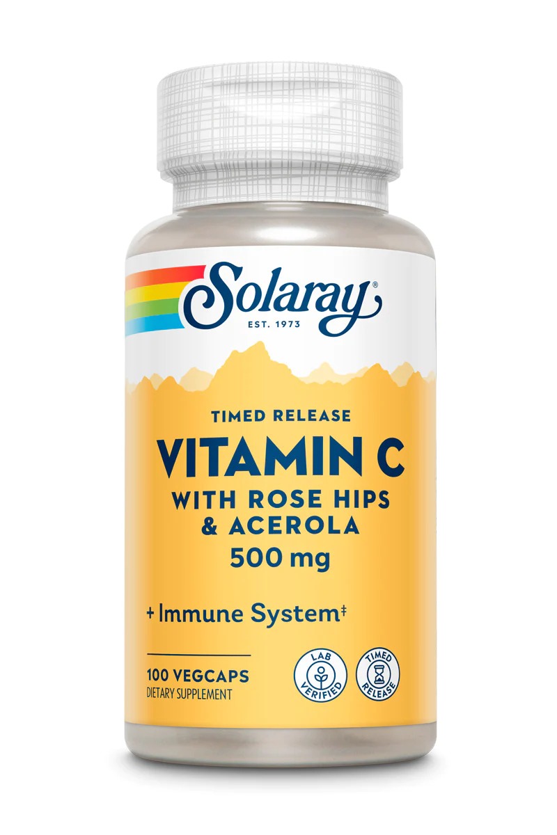 Vitamin C with Rose Hips & Acerola, Timed-Release