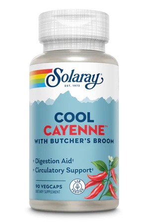 Cool Cayenne Pepper 40,000 HU with Butcher's Broom