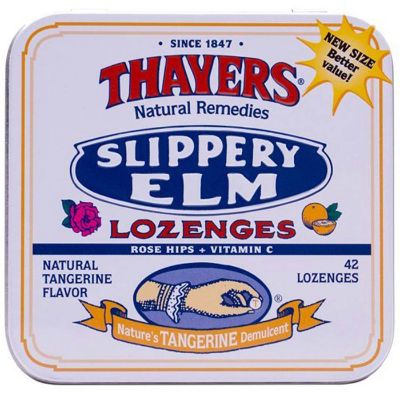 Slippery Elm Lozenges Rose Hips Tangerine