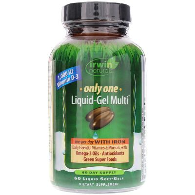 Only One Liquid-gel Multi With Iron