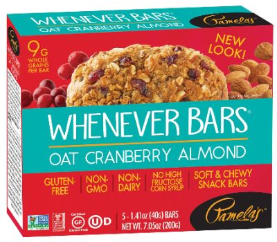 Oat Cranberry Almond Whenever Bar