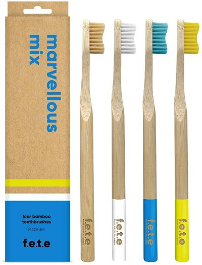 Bamboo Toothbrushes, Marvelous Mix
