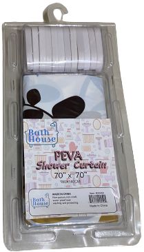 PEVA Shower Curtain 70" x 70