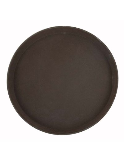 Bar Tray Rubber Lined Round