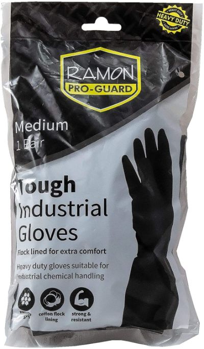 Ramon Hygiene Industrial Rubber Gloves Medium