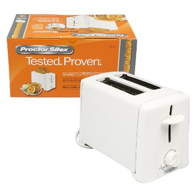 Proctor Silex 2 Slice White Toaster