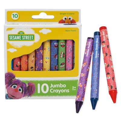 Sesame Street Jumbo Crayons