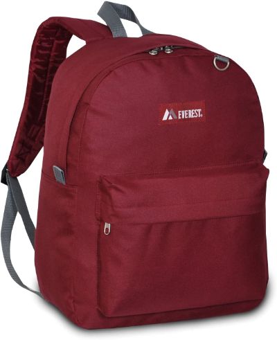 Everest Classic Backpack, Burgundy