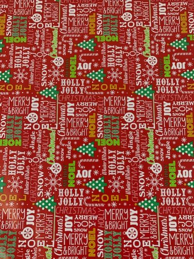 40 Sq Ft Christmas Gift Wrap