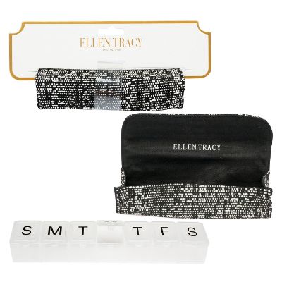 Black Multi Tweed Pill Box