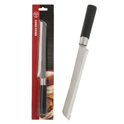 Bread Knife with Black Handle