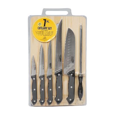 7 Piece Knife Set with Board