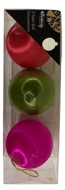 Christmas Satin Ball Decoration