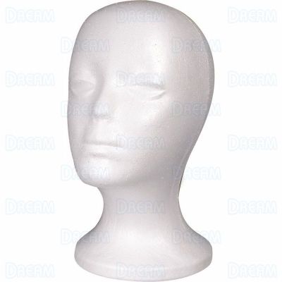 Styro Foam Mannequin Head