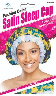 Dream Satin Floral Sleep Cap