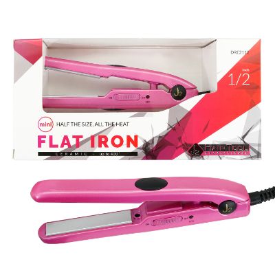 J2 Hair Tool Flat Iron Mini Hot Pink