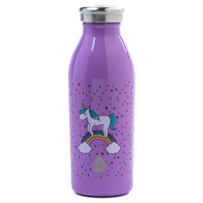 Tal 12 Ounce Stainless Steel Double Wall Vacuum Insulated Unicorn Print Water Bottle