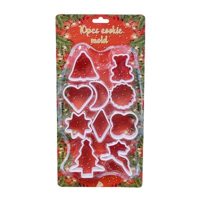 10 Piece Plastic Cookie Cutter