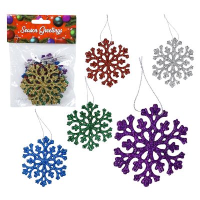 6 Pack Snowflake Ornament