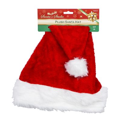 Santa Hat With Plush Cuff