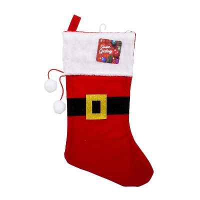 Santa Stocking with Buckle