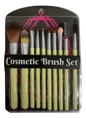 10 Piece Cosmetic Brush Set
