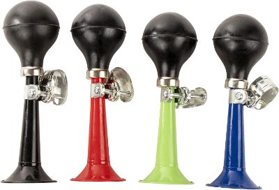 Juvale Bugle Metal Bike Horns with Rubber Squeeze Bulb