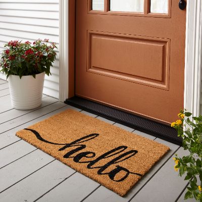 Mainstays Hello Coir Outdoor Mat