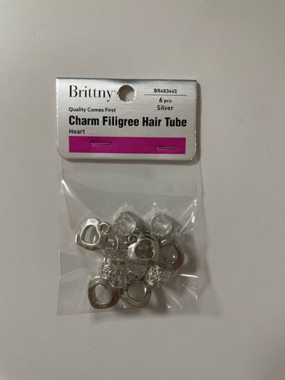 Charm Filigree Hair Tube 