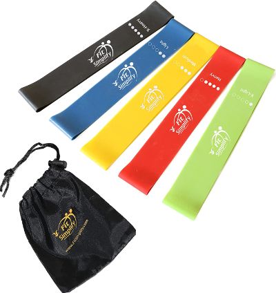 Fit Simplify Resistance Loop Exercise Bands For Home Fitness
