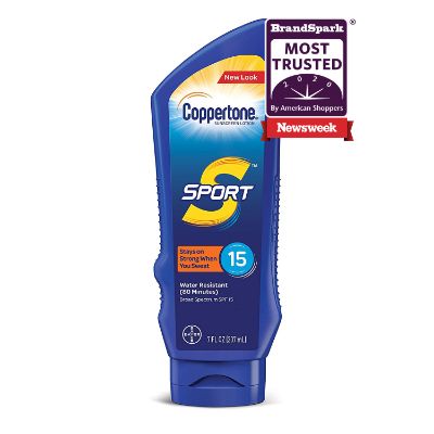 Coppertone Sport Sunscreen Lotion Broad Spectrum Spf 15 