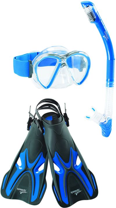 S - M Speedo Reefseeker Mask, Snorkeling Set