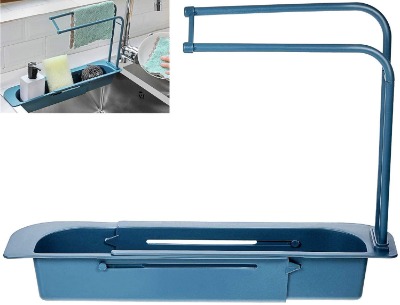 Telescopic Sink Sponge Holder and Drainer Rack