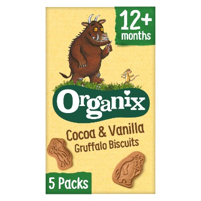 Organix Gruffalo Cocoa & Vanilla Toddler Snack Biscuits 12 Months+