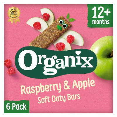 Organix Raspberry & Apple Organic Soft Oaty Bars Multipack 12 Months+