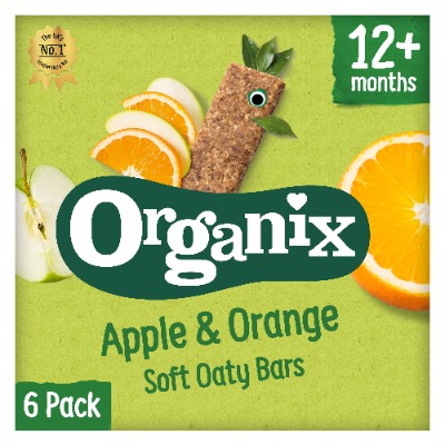 Organix Apple & Orange Organic Soft Oaty Bars Multipack 12 Months+