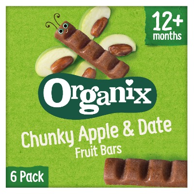 Organix Apple & Date Organic Fruit Snack Bars Multipack 12 Months+