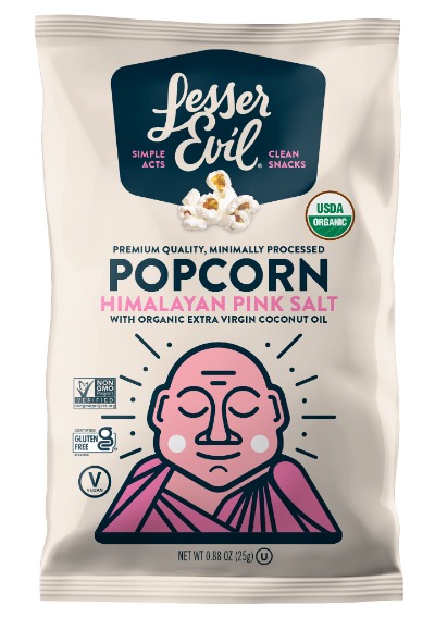 Organic Popcorn, Himalayan Pink Salt 