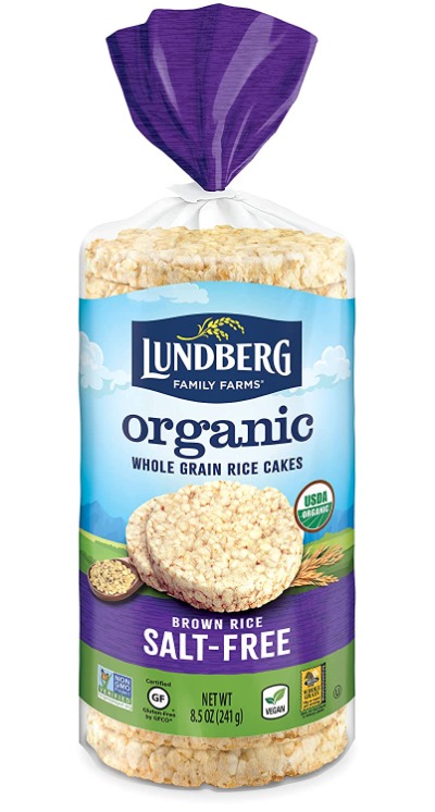 Organic Brown Rice Cakes, Salt Free