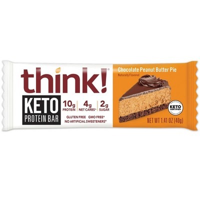 Keto Protein Bar, Chocolate Peanut Butter Pie