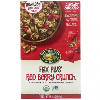 Flax Plus, Red Berry Crunch Cereal