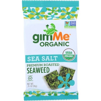 Organic Seaweed Snack, Roasted Sea Salt 