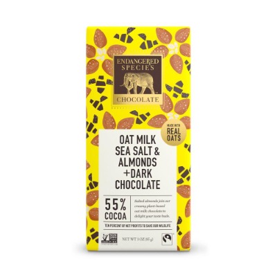 Oat Milk Sea Salts & Almonds Dark Chocolate
