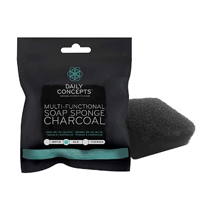 DAILY CONCEPTS + ESPONJABON Soap Sponge-Charcoal