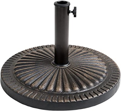 Helios & Hestia Heavy Duty Resin Umbrella Base - Bronze 