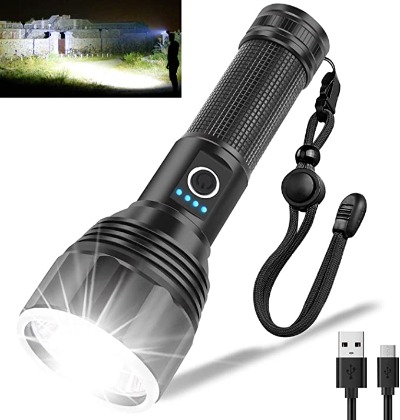 Rechargeable Flashlight IP68 With Waterproof Handheld