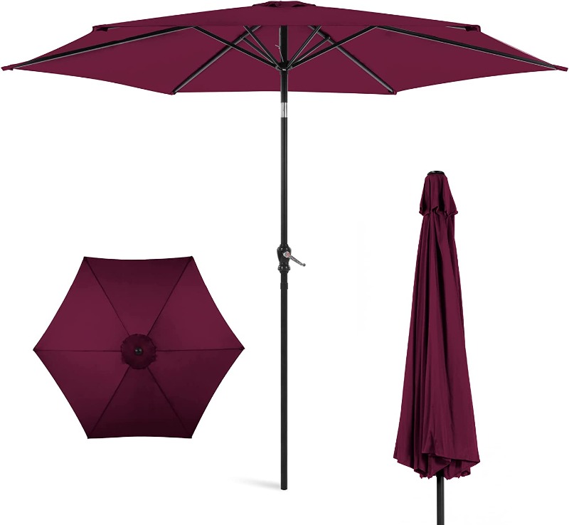 Bergundy Outdoor Market Umbrella 