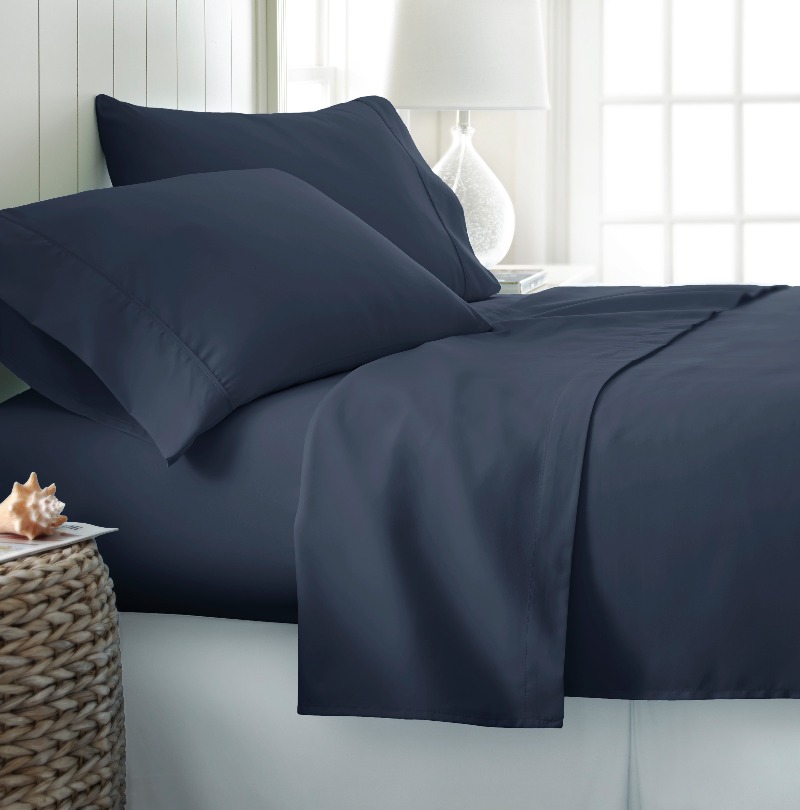 Ultra Soft 4 Piece Solid King Bed Sheet Set