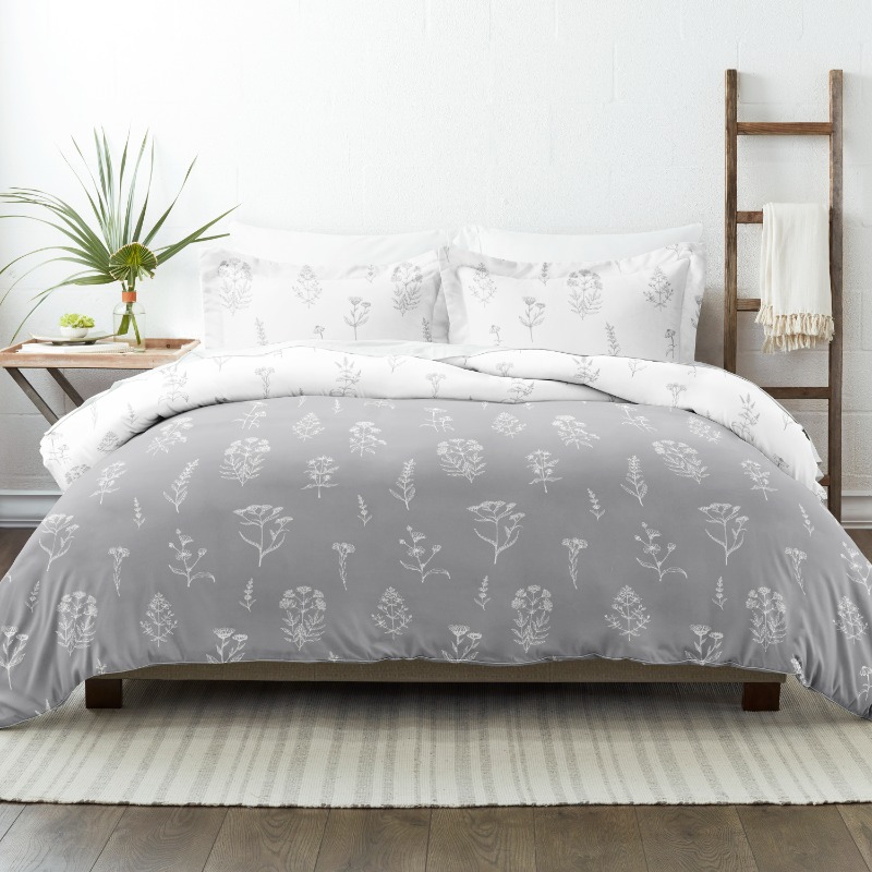 Ultra Soft Botany Floral 3-Piece Reversible Full/Queen Duvet Cover Set