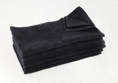 Black Cotton Bleach Shield Towel